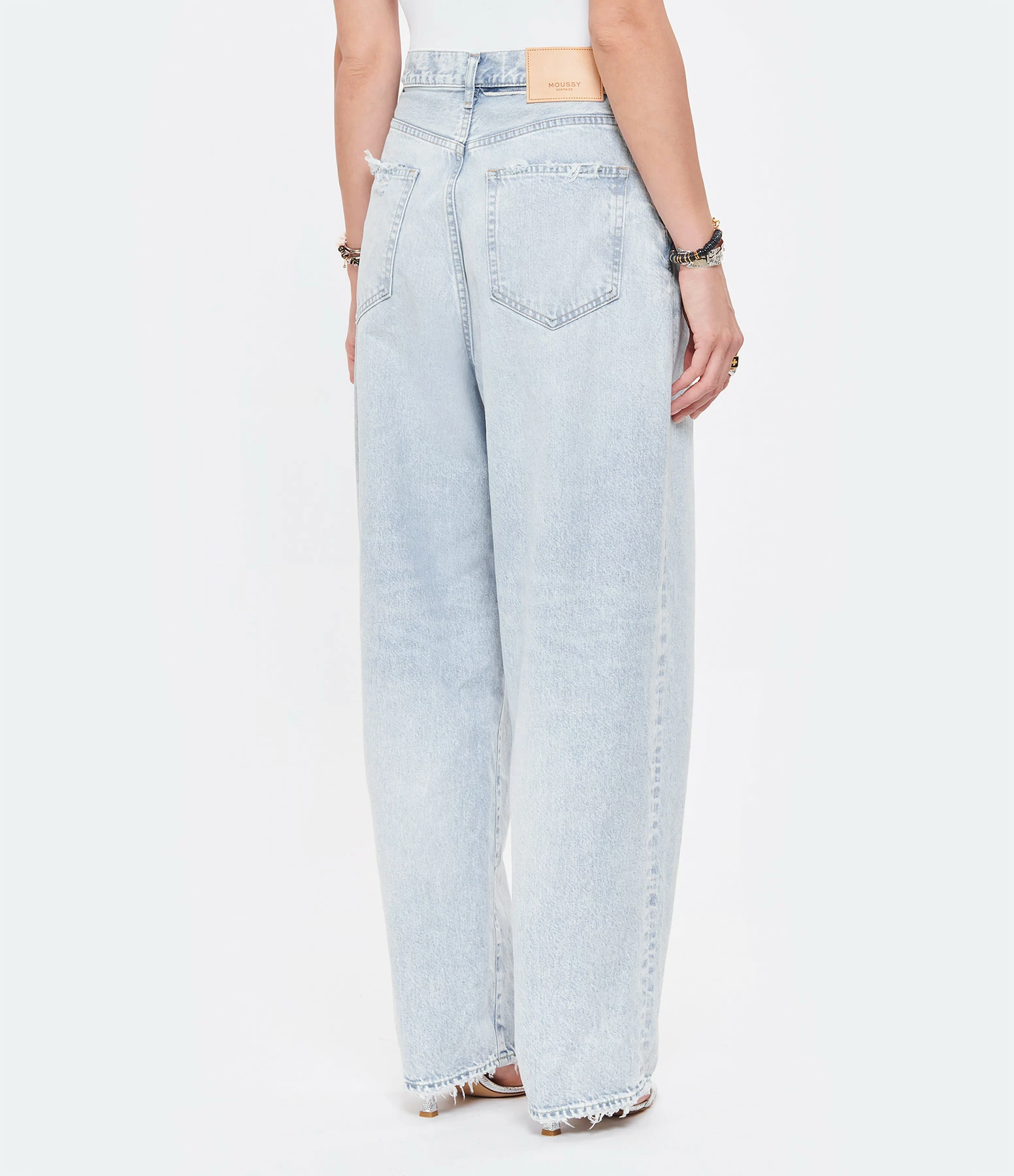MOUSSY VINTAGE Jean Blue Villas Wide Denim Bleu Clair 7 MOUSSY VINTAGE Jean Blue Villas Wide Denim Bleu Clair - Image 7