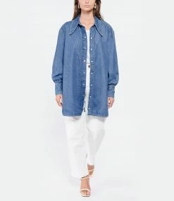 GANNI Chemise Denim Bleu Vintage -Boutique UGG unnamed file 2680