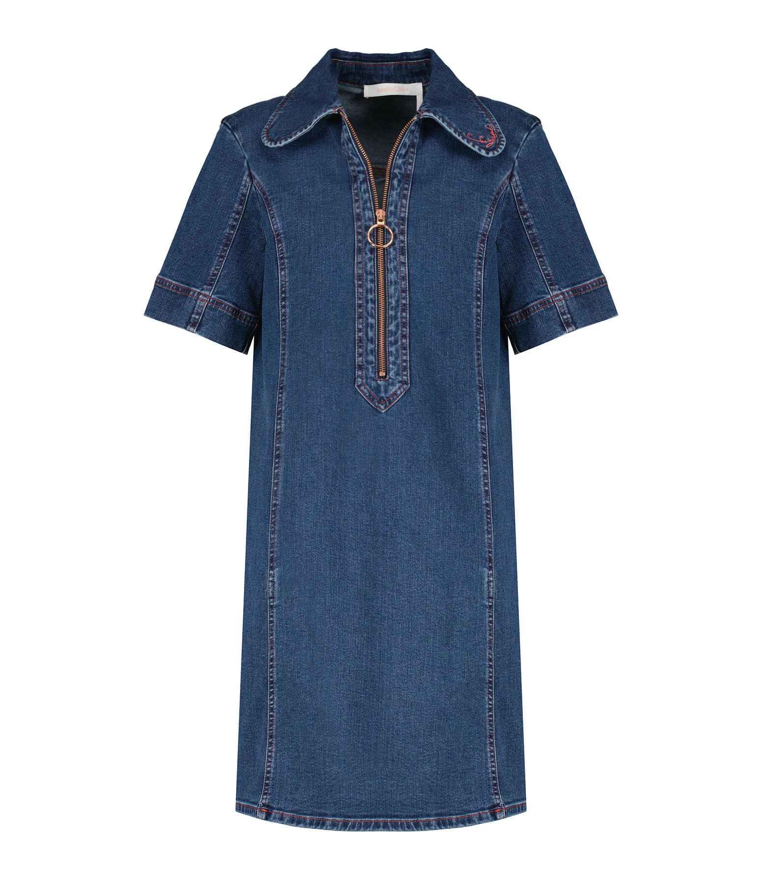 SEE BY CHLOE Robe Denim Coton Bleu 1 SEE BY CHLOE Robe Denim Coton Bleu