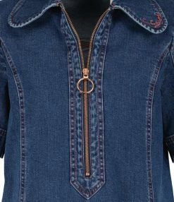Alternative view of SEE BY CHLOE Robe Denim Coton Bleu