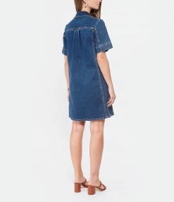 SEE BY CHLOE Robe Denim Coton Bleu 7 SEE BY CHLOE Robe Denim Coton Bleu -Boutique UGG unnamed file 2689