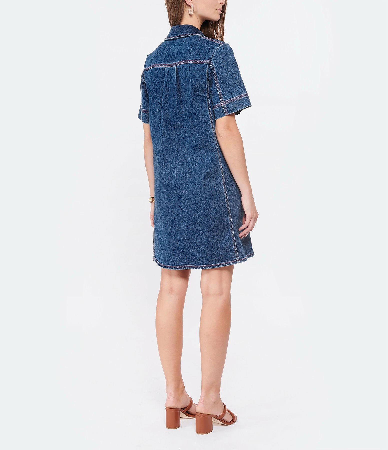 SEE BY CHLOE Robe Denim Coton Bleu 4 SEE BY CHLOE Robe Denim Coton Bleu - Image 4