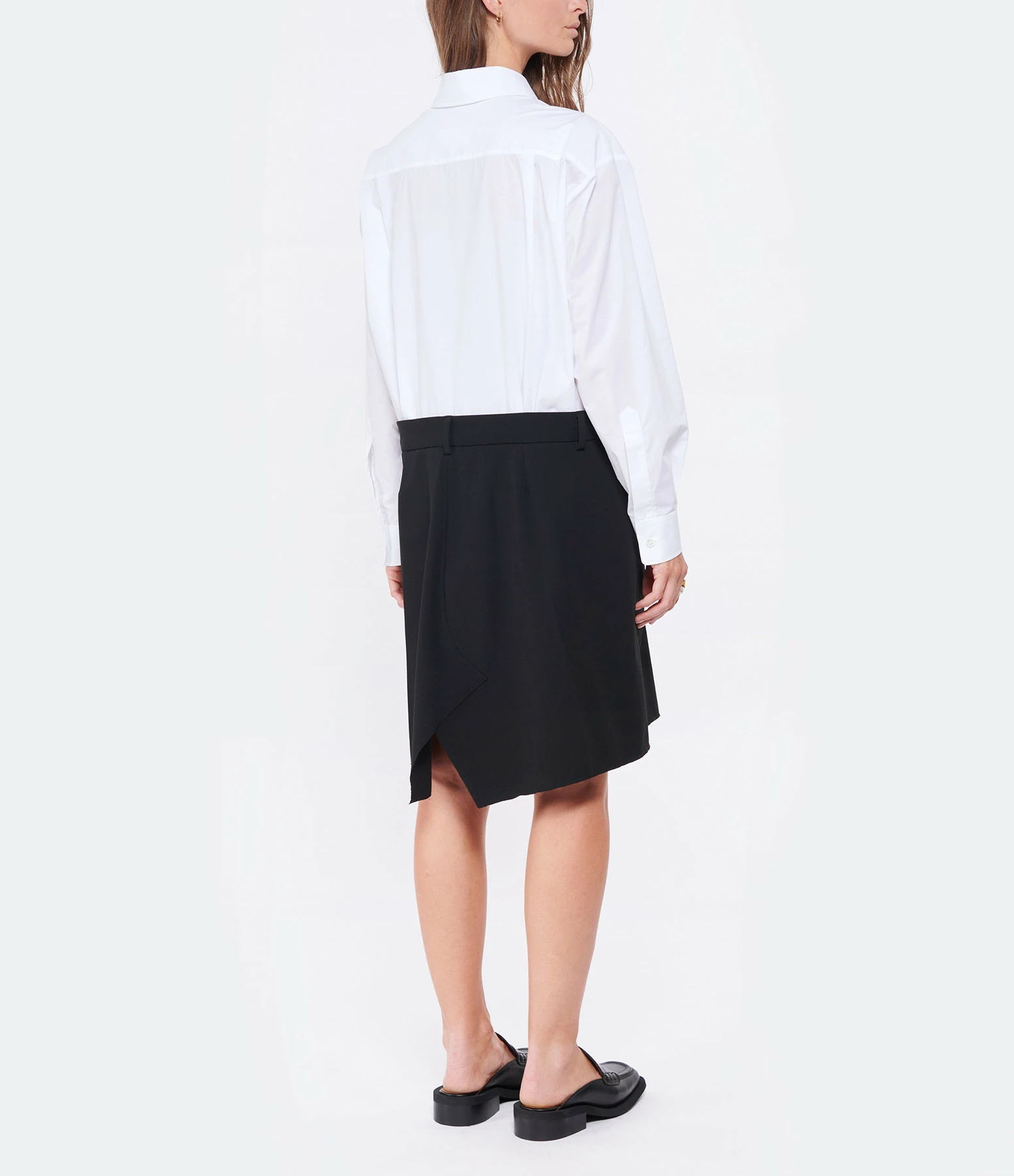 MM6 MAISON MARGIELA Robe Coton Noir Blanc 4 MM6 MAISON MARGIELA Robe Coton Noir Blanc - Image 4
