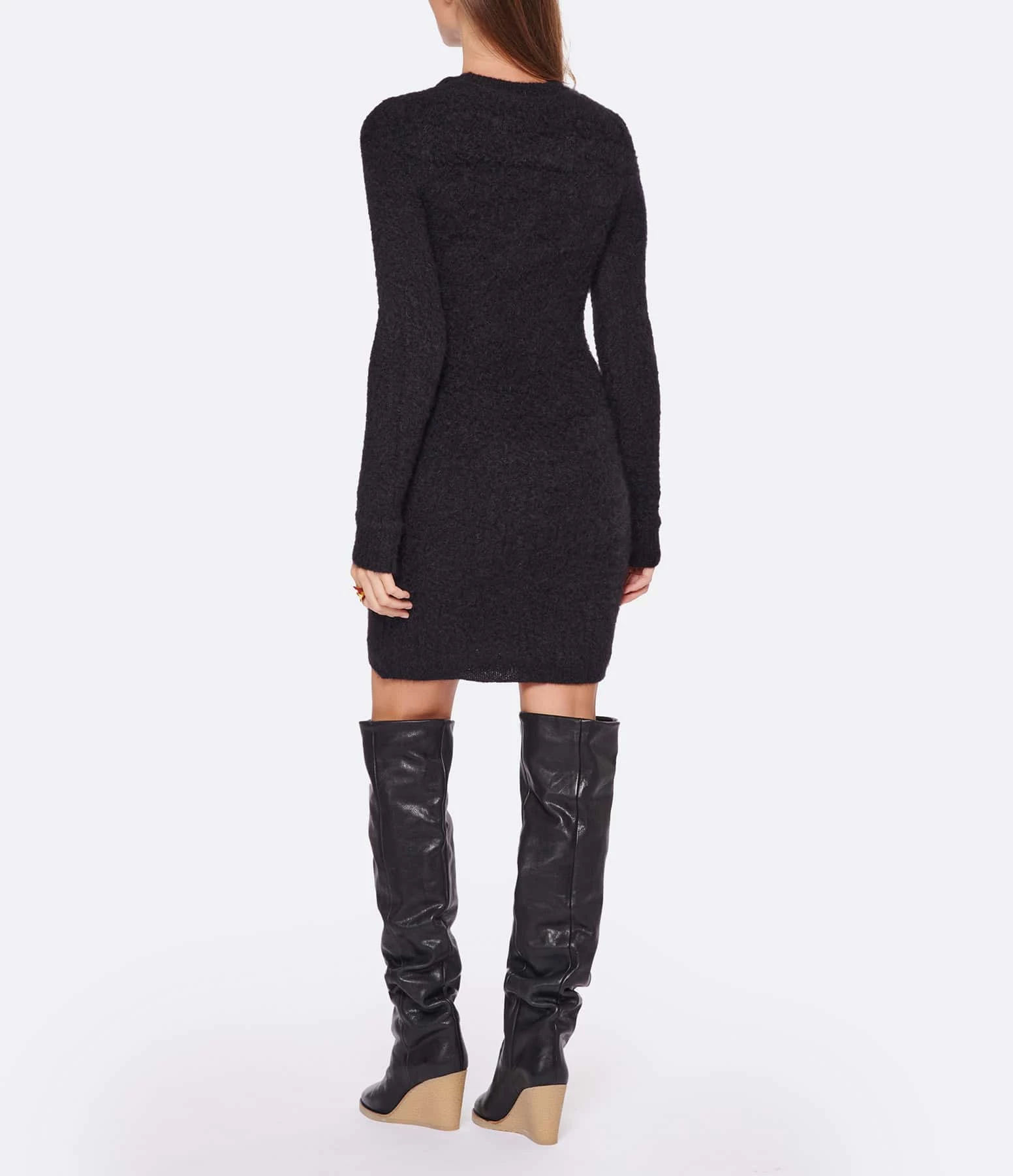 ISABEL MARANT Robe Alfie Mohair Noir 3 ISABEL MARANT Robe Alfie Mohair Noir - Image 3