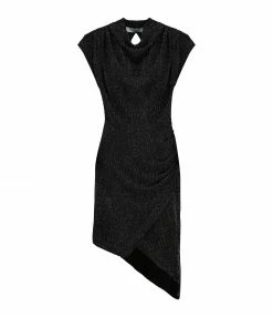 IRO Robe Ukari Noir Argenté