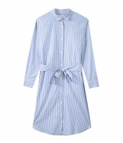 MAISON LABICHE Robe Paradisio Coton Bleu Blanc