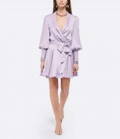 ZIMMERMANN Robe Cache-cœur Soie Lilas -Boutique UGG unnamed file 2725