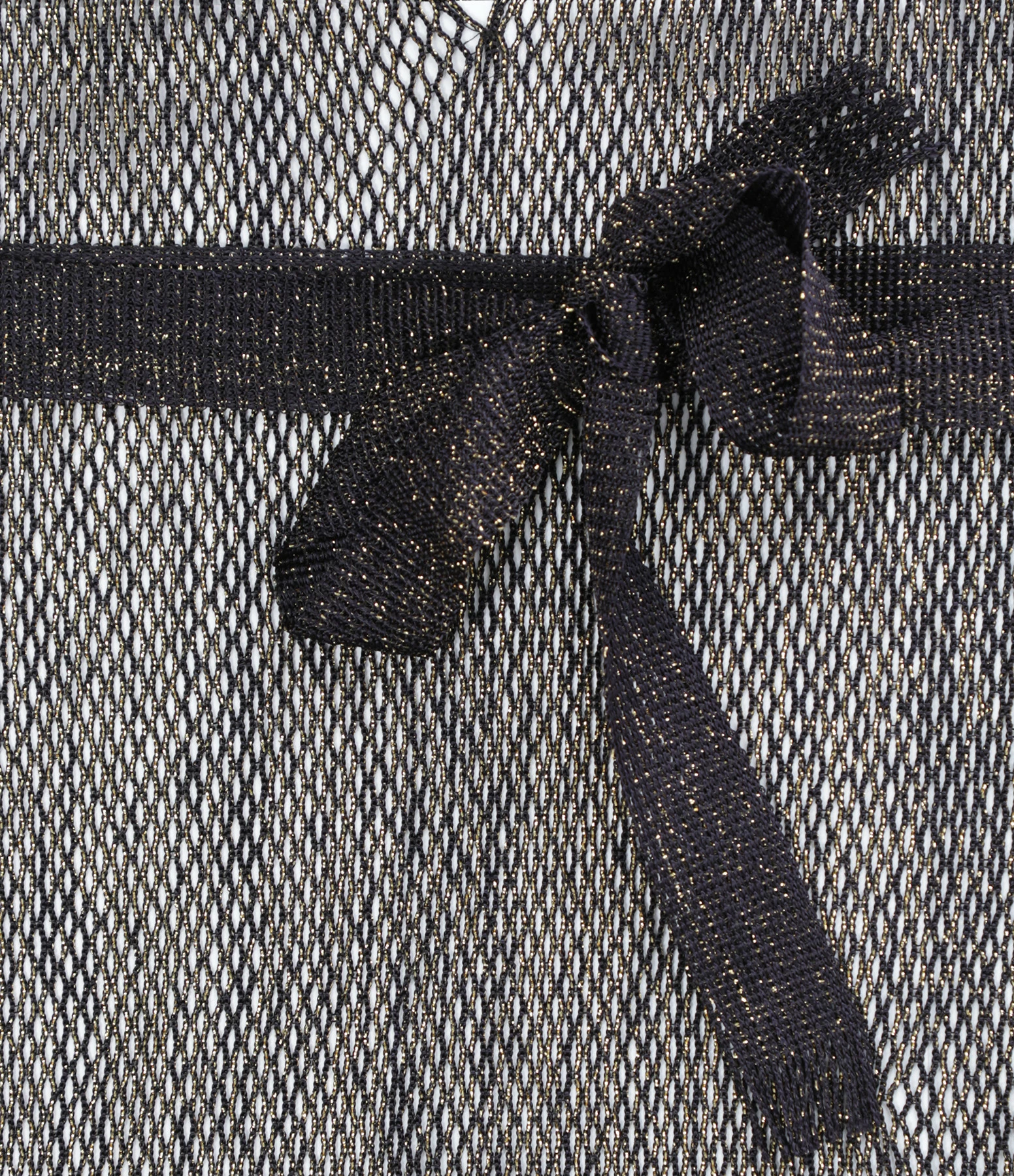 BELIZA Robe De Plage Maille Bleu Nuit Lurex 2 BELIZA Robe De Plage Maille Bleu Nuit Lurex - Image 2