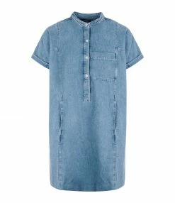 A.P.C. Robe Temple Denim Bleu Délavé