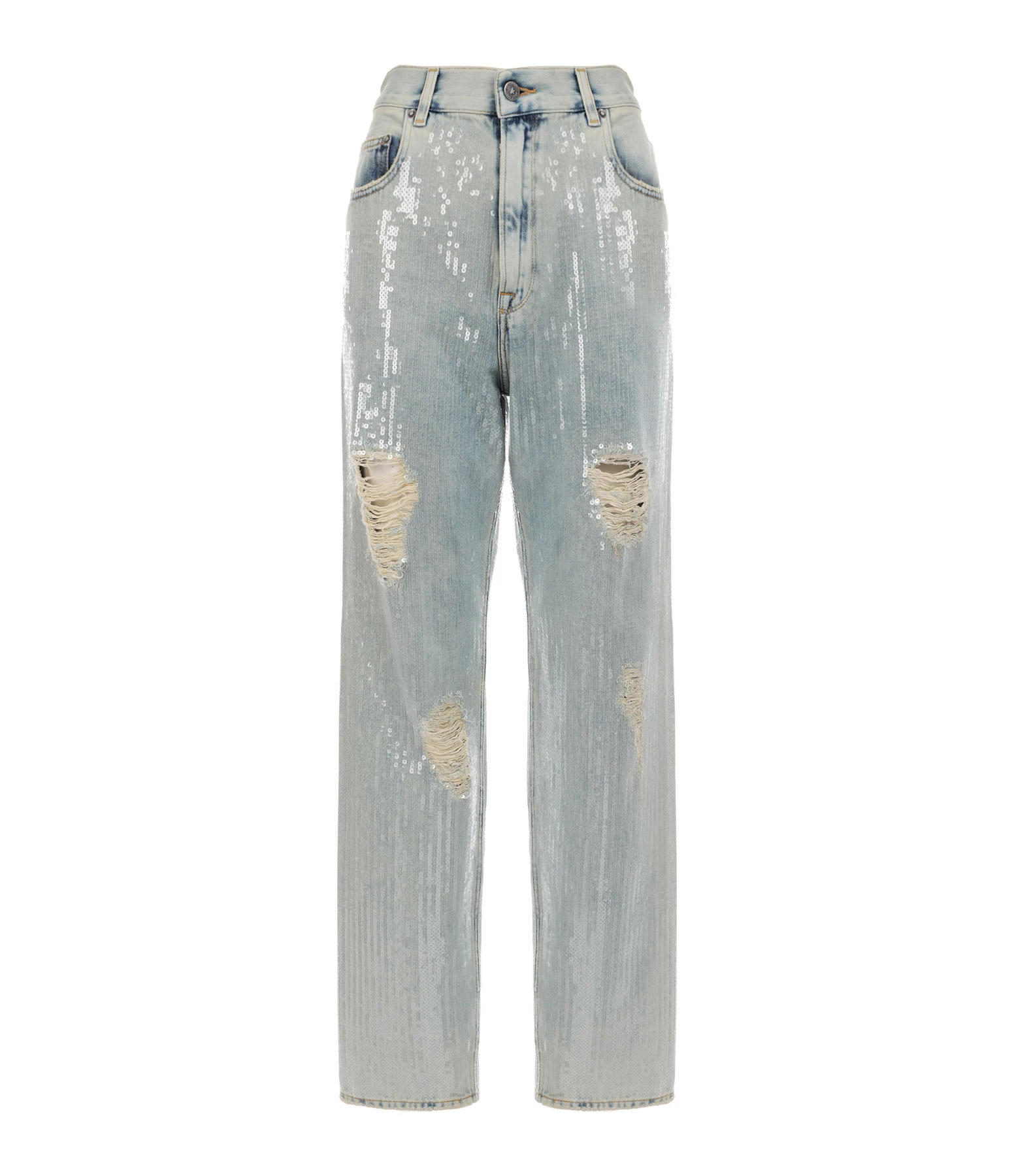 GOLDEN GOOSE Jean Denim Sequins Bleu 1 GOLDEN GOOSE Jean Denim Sequins Bleu