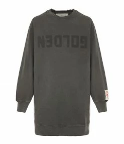 GOLDEN GOOSE Robe Sweatshirt Golden Coton Anthracite