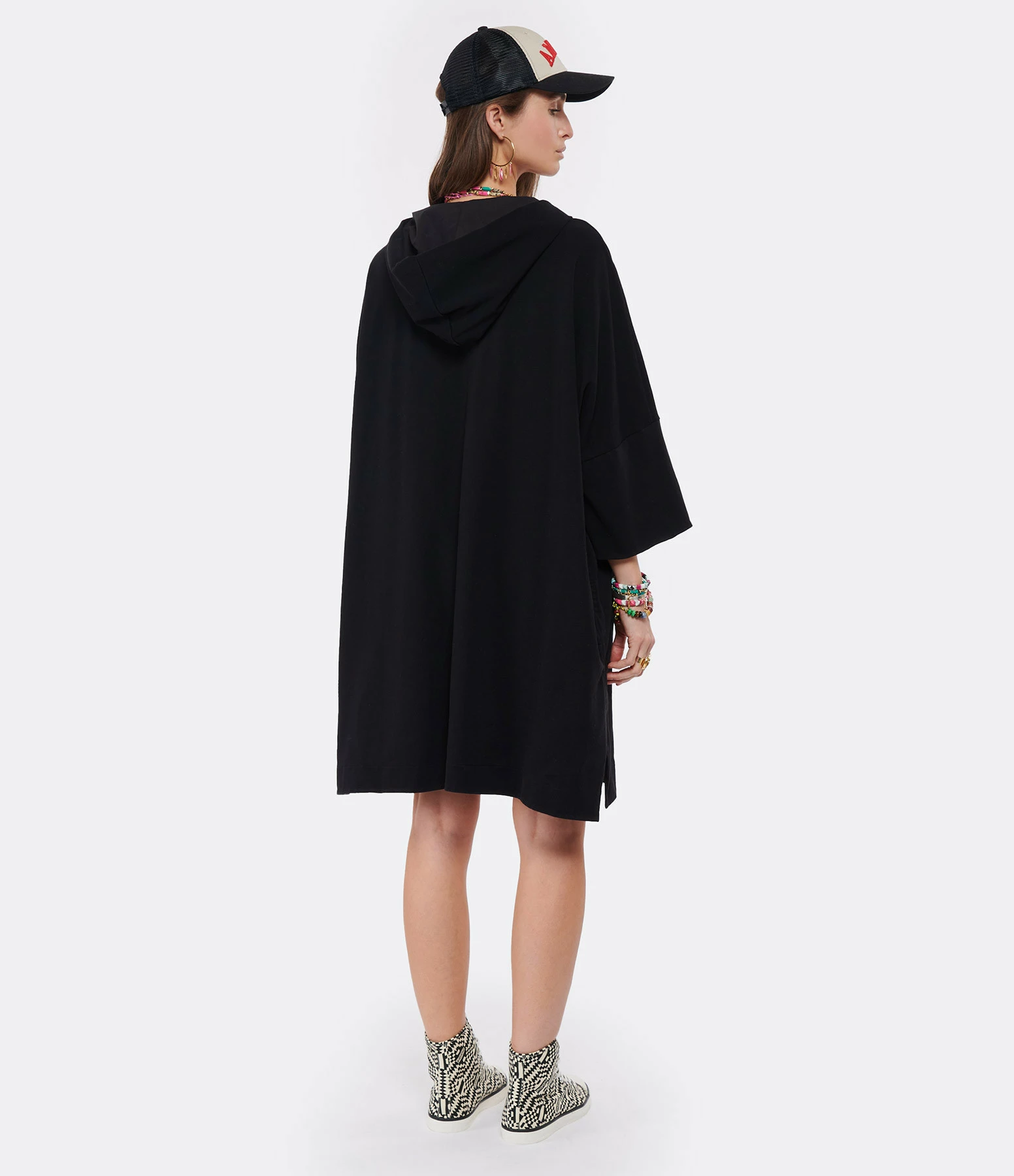 ROBERTO COLLINA Robe Coton Noir 4 ROBERTO COLLINA Robe Coton Noir - Image 4