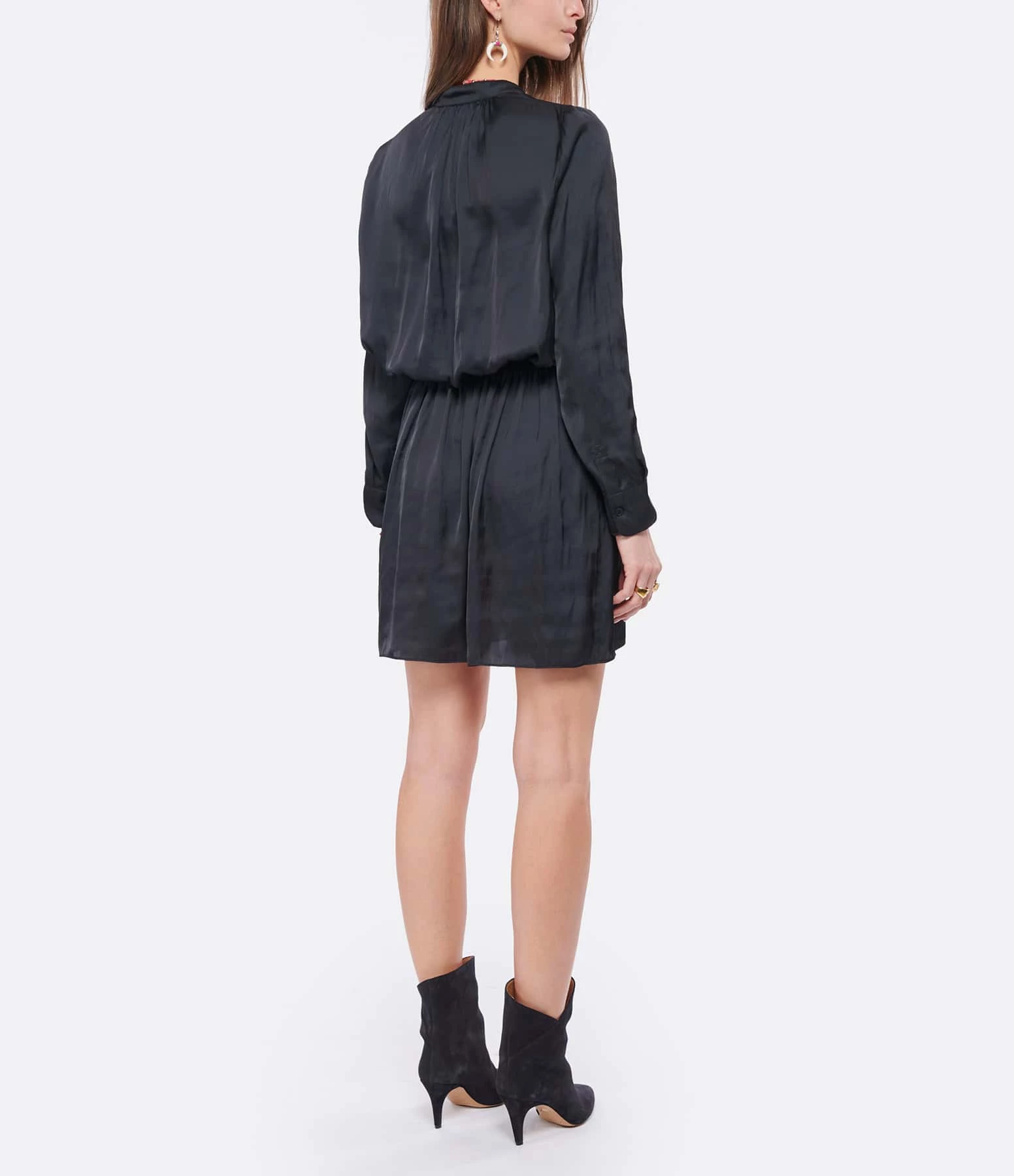ZADIG & VOLTAIRE Robe Rinka Satin Noir 4 ZADIG & VOLTAIRE Robe Rinka Satin Noir - Image 4