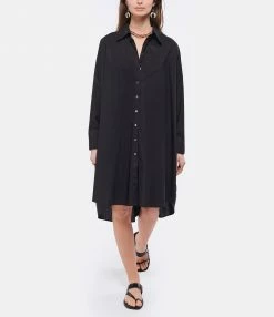 ROBERTO COLLINA Robe Chemise Coton Noir 6 ROBERTO COLLINA Robe Chemise Coton Noir -Boutique UGG unnamed file 2770