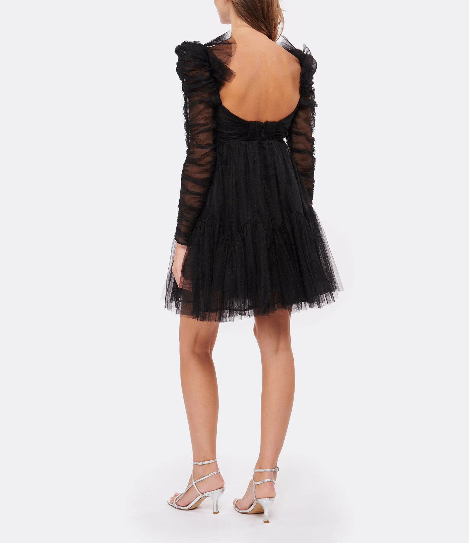 ZIMMERMANN Robe Mini Tulle Noir 4 ZIMMERMANN Robe Mini Tulle Noir - Image 4