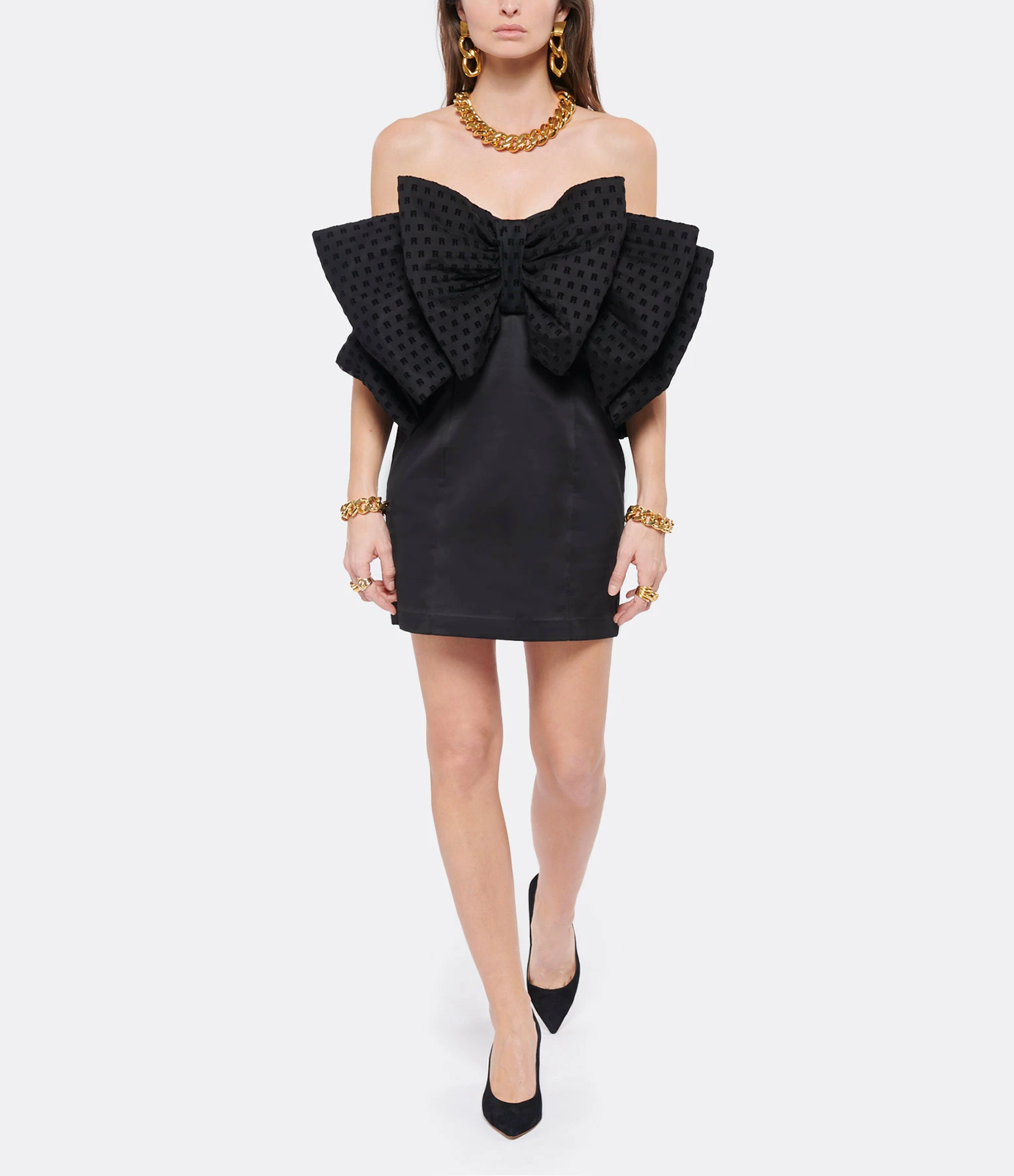 ROTATE Robe Nathalie Noir 4 ROTATE Robe Nathalie Noir - Image 4