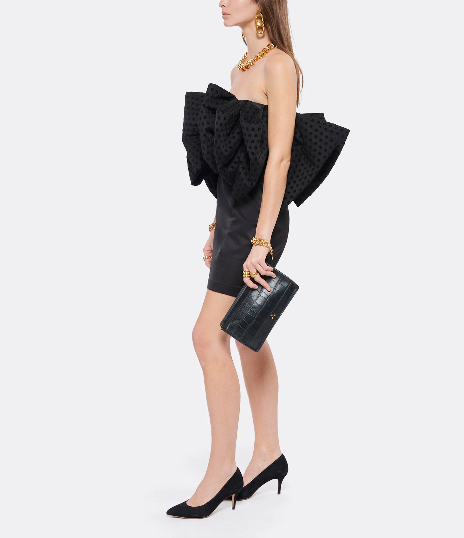 ROTATE Robe Nathalie Noir 6 ROTATE Robe Nathalie Noir - Image 6