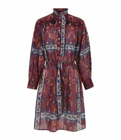ANTIK BATIK Robe Tamir Coton Rouge