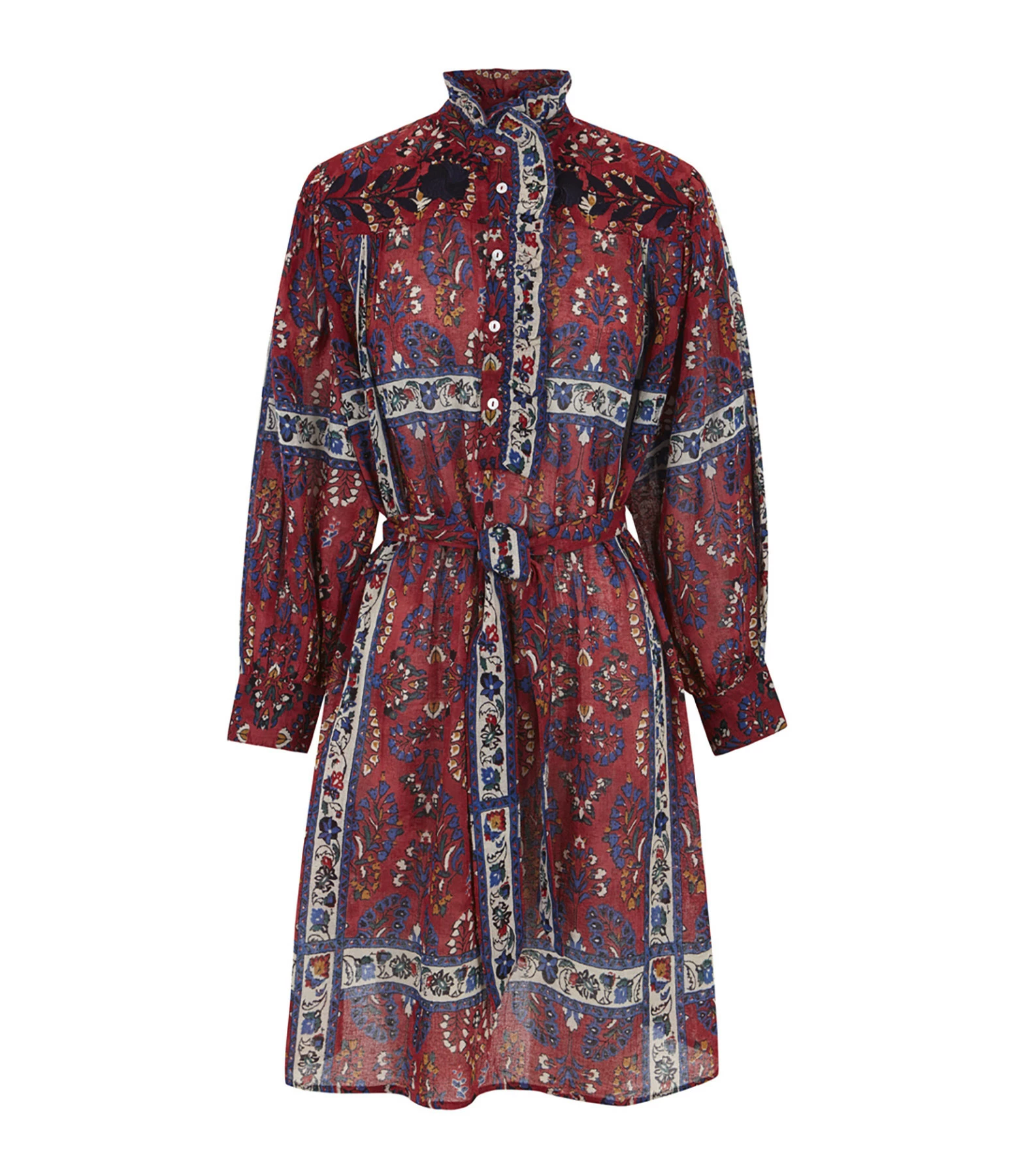 ANTIK BATIK Robe Tamir Coton Rouge 1 ANTIK BATIK Robe Tamir Coton Rouge
