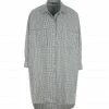 JEANNE VOULAND Robe Chemise Gally Pied De Poule Noir Blanc