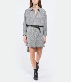 JEANNE VOULAND Robe Chemise Gally Pied De Poule Noir Blanc 11 JEANNE VOULAND Robe Chemise Gally Pied De Poule Noir Blanc -Boutique UGG unnamed file 2813