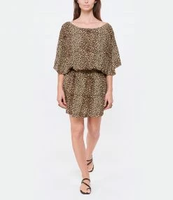 JEANNE VOULAND Robe Daho Smock Léopard -Boutique UGG unnamed file 2822