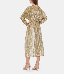 FORTE_FORTE Robe Encanto Lurex Doré Sol -Boutique UGG unnamed file 2826