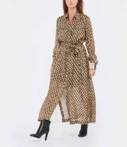 GOLDEN GOOSE Robe Golden Taupe Noir Doré 6 GOLDEN GOOSE Robe Golden Taupe Noir Doré -Boutique UGG unnamed file 2845