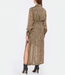 GOLDEN GOOSE Robe Golden Taupe Noir Doré 7 GOLDEN GOOSE Robe Golden Taupe Noir Doré -Boutique UGG unnamed file 2846