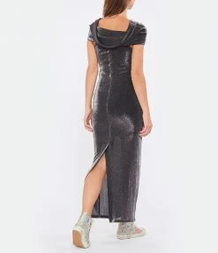 ROTATE Robe Noir Métallique -Boutique UGG unnamed file 2854