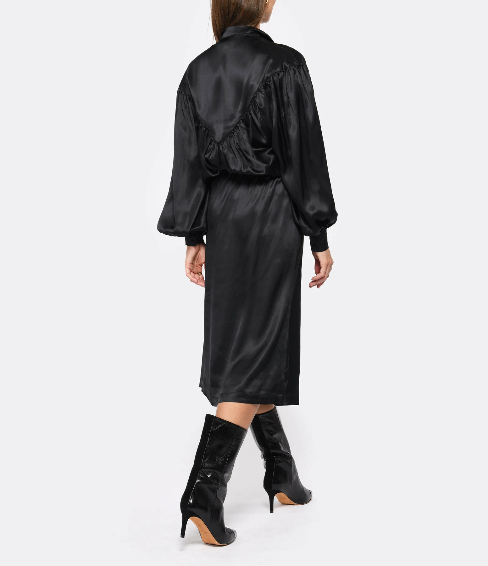 OUD Robe Juliette Soie Noir 5 OUD Robe Juliette Soie Noir - Image 5