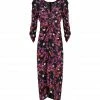 ISABEL MARANT Robe Albini Soie Fuchsia