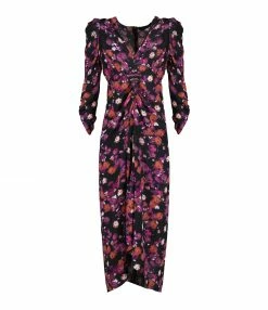 ISABEL MARANT Robe Albini Soie Fuchsia