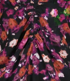 Alternative view of ISABEL MARANT Robe Albini Soie Fuchsia