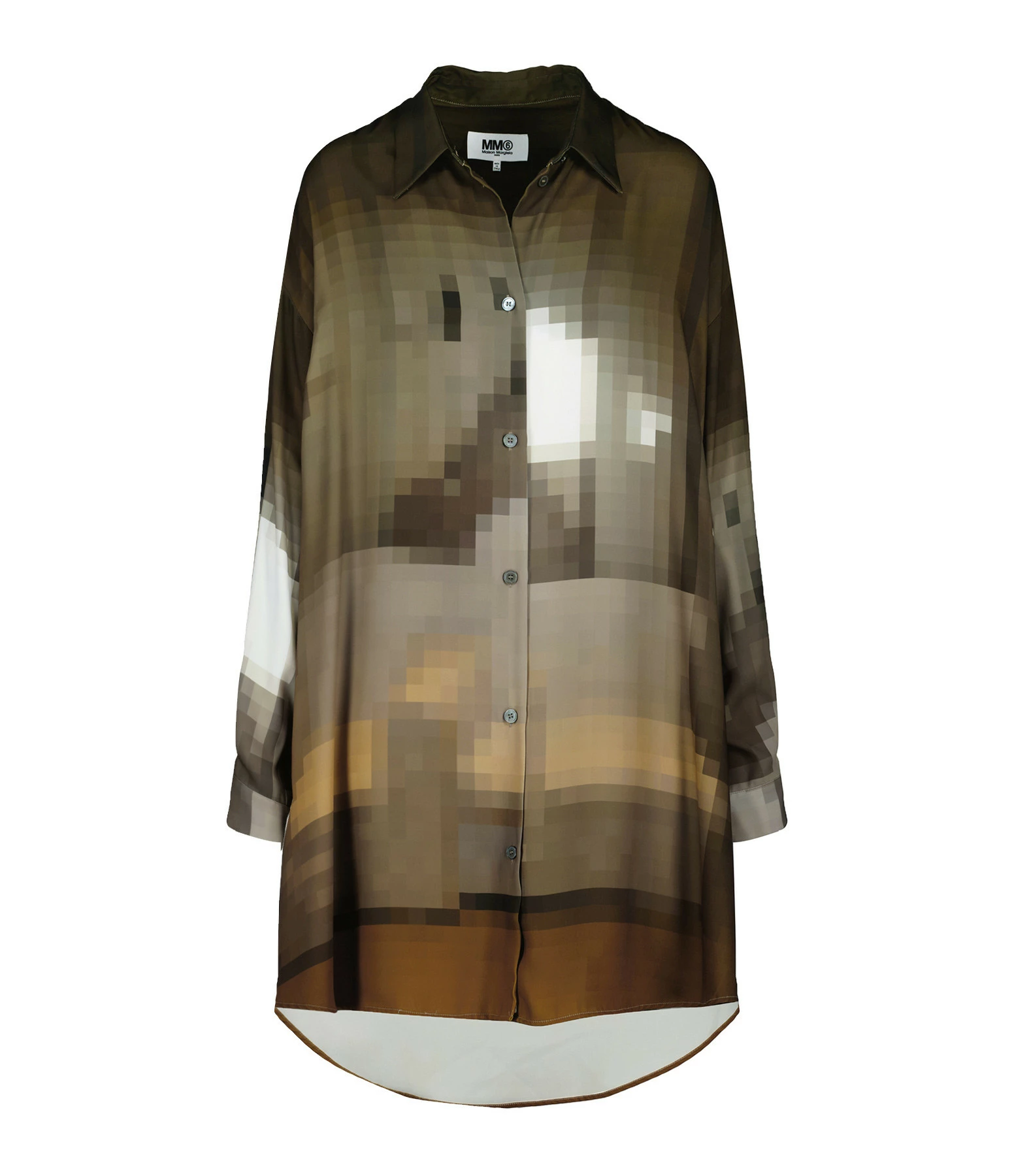 MM6 MAISON MARGIELA Robe Chemise Marron 1 MM6 MAISON MARGIELA Robe Chemise Marron