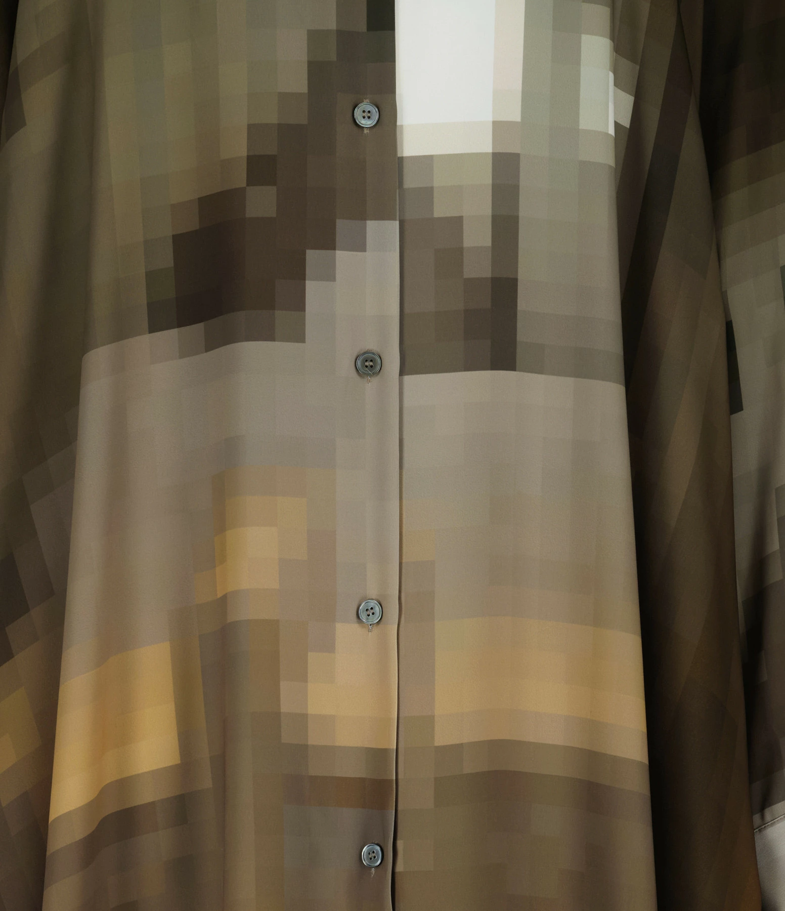 MM6 MAISON MARGIELA Robe Chemise Marron 2 MM6 MAISON MARGIELA Robe Chemise Marron - Image 2
