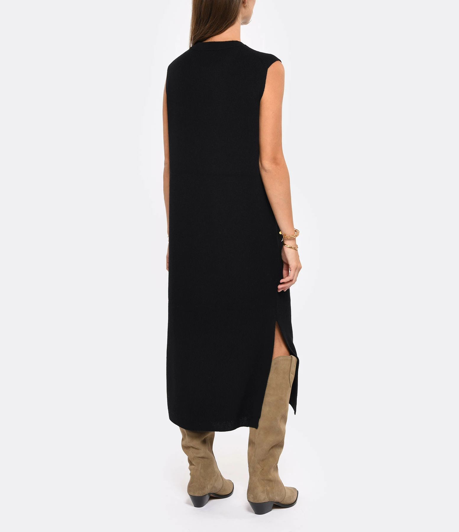 CLOSED Robe Sans Manches Laine Noir 3 CLOSED Robe Sans Manches Laine Noir - Image 3