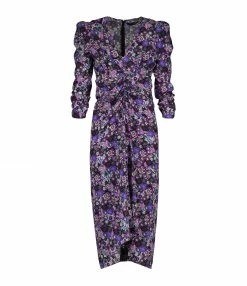 ISABEL MARANT Robe Albini Soie Ultra Violet