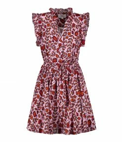 XIRENA Robe Leana Imprimé Positano Rose