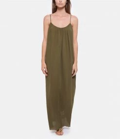 MAISON SAINT JULIEN Robe Palm Coton Kaki -Boutique UGG unnamed file 3032