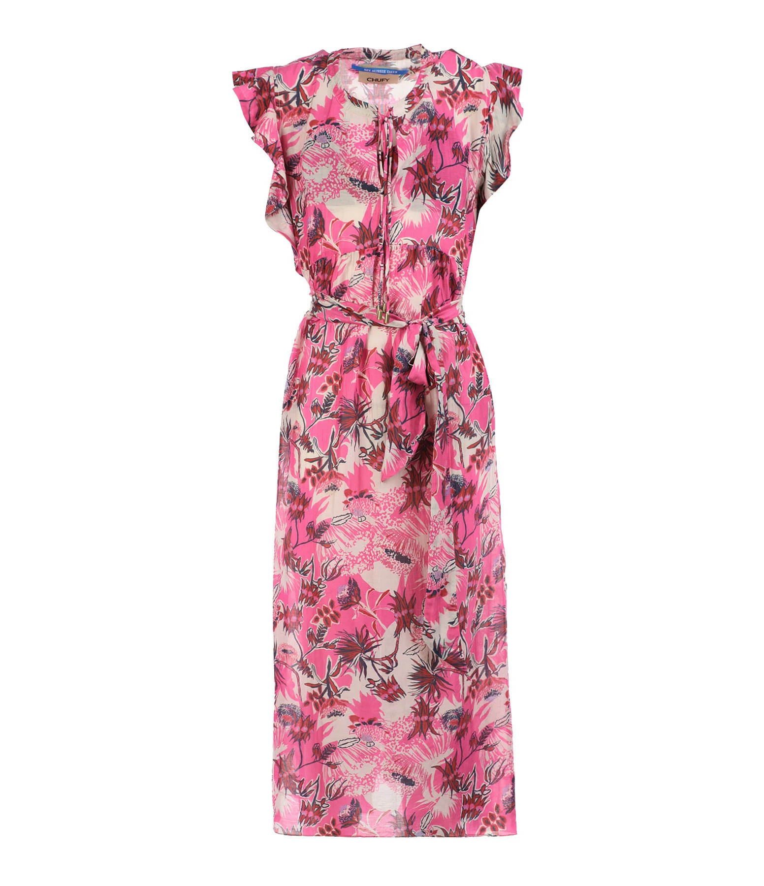 CHUFY Robe Maxi Addi Coton Rose 1 CHUFY Robe Maxi Addi Coton Rose