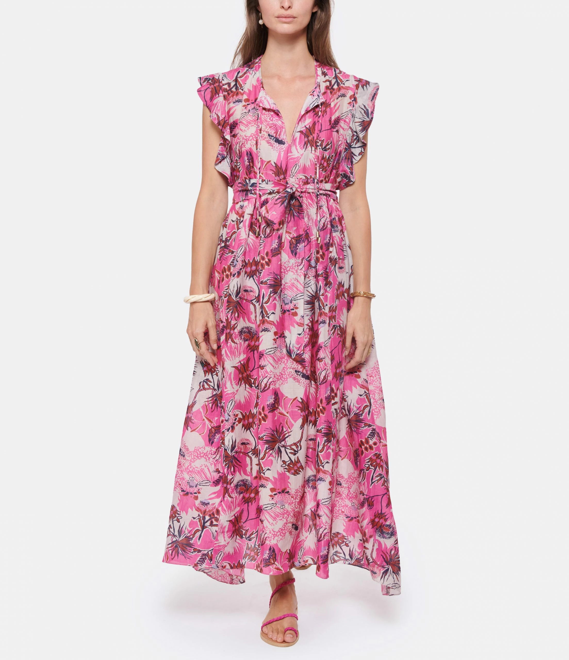 CHUFY Robe Maxi Addi Coton Rose 3 CHUFY Robe Maxi Addi Coton Rose - Image 3