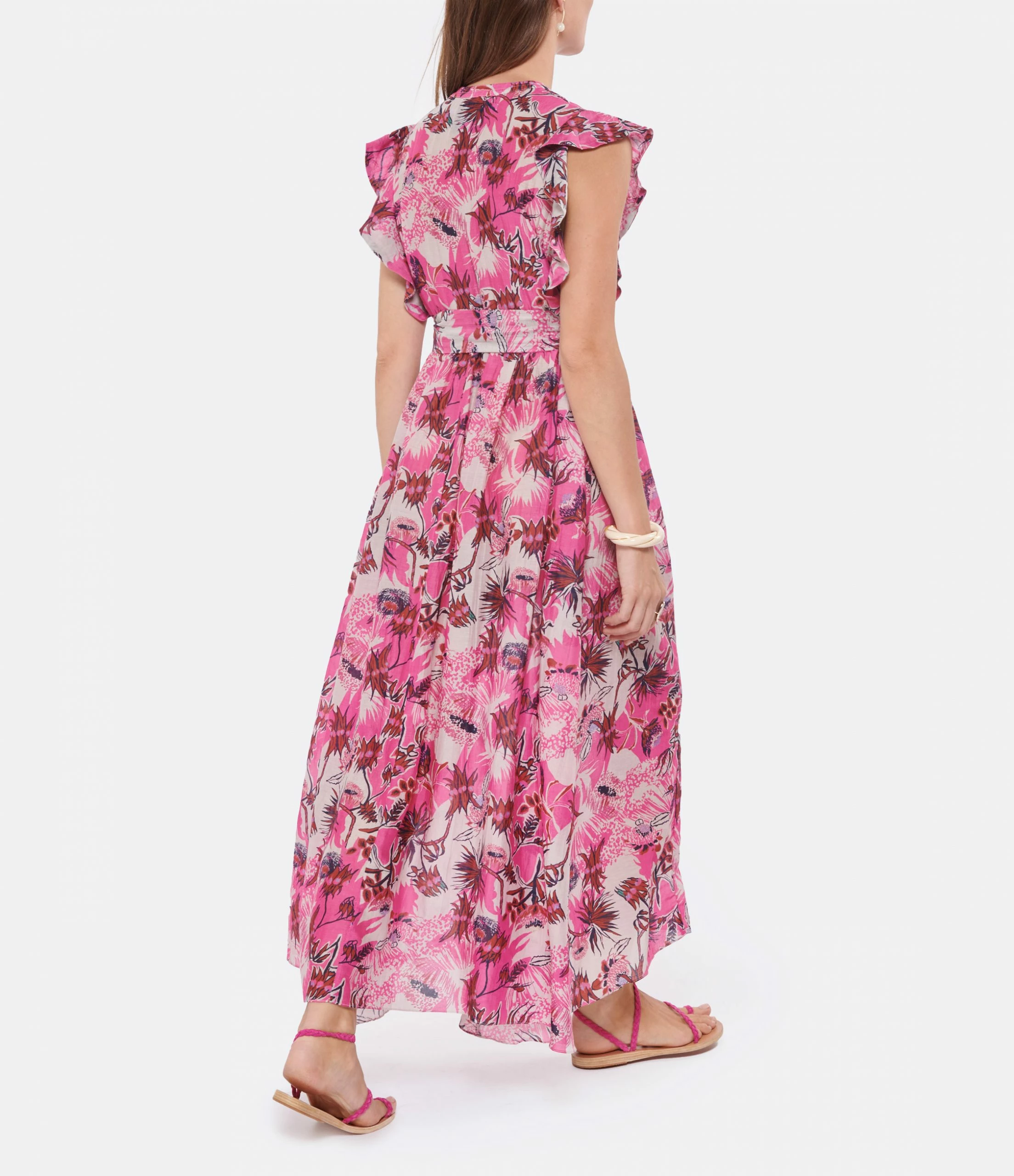 CHUFY Robe Maxi Addi Coton Rose 4 CHUFY Robe Maxi Addi Coton Rose - Image 4