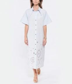 GANNI Robe Broderie Anglaise Illusion Bleu 6 GANNI Robe Broderie Anglaise Illusion Bleu -Boutique UGG unnamed file 3048