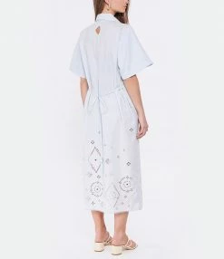 GANNI Robe Broderie Anglaise Illusion Bleu 7 GANNI Robe Broderie Anglaise Illusion Bleu -Boutique UGG unnamed file 3049
