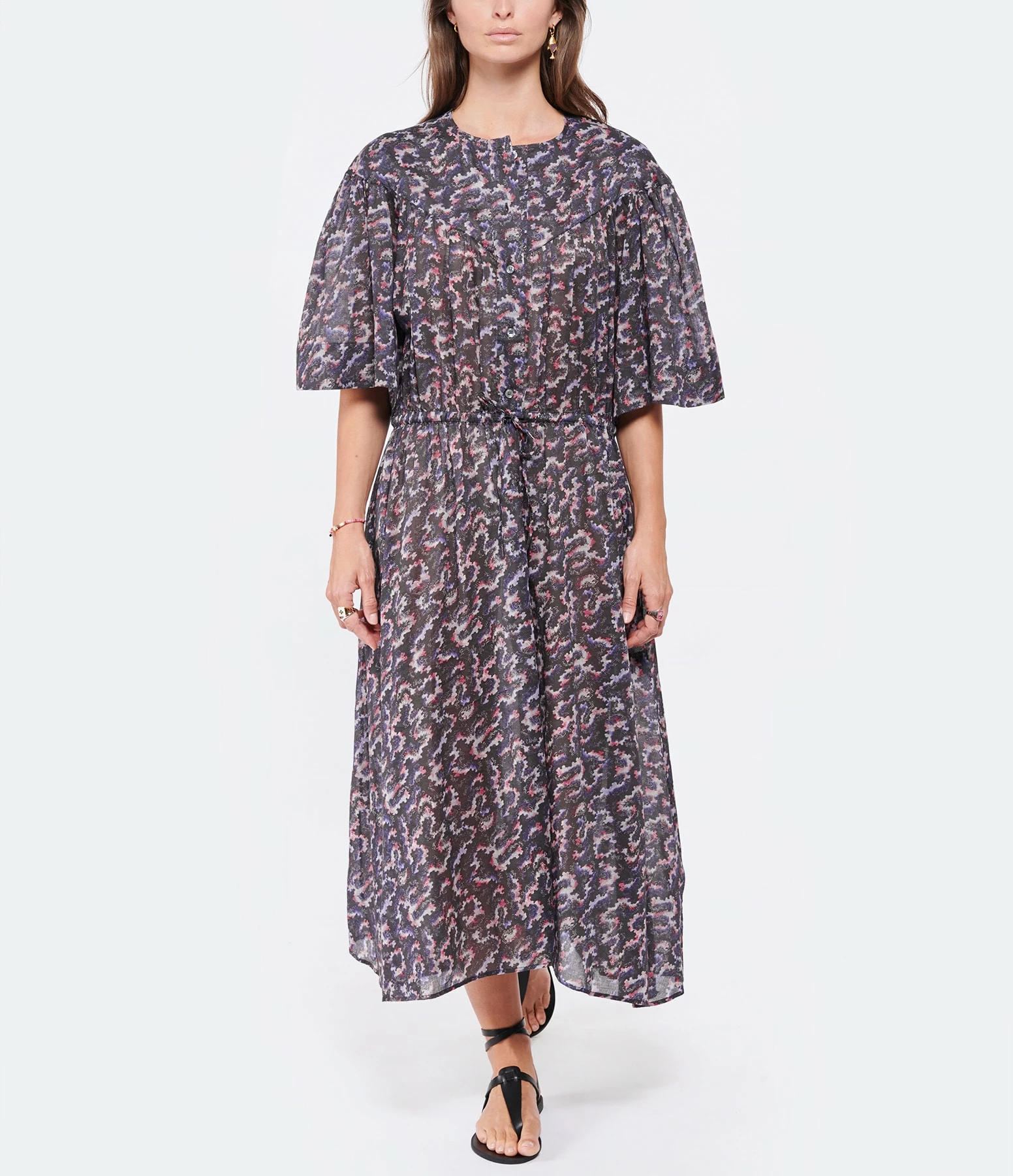 ISABEL MARANT ÉTOILE Robe Imaggy Coton Organique Noir Délavé 2 ISABEL MARANT ÉTOILE Robe Imaggy Coton Organique Noir Délavé - Image 2
