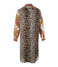 LA PRESTIC OUISTON Robe Carnac Imprimé Panthère
