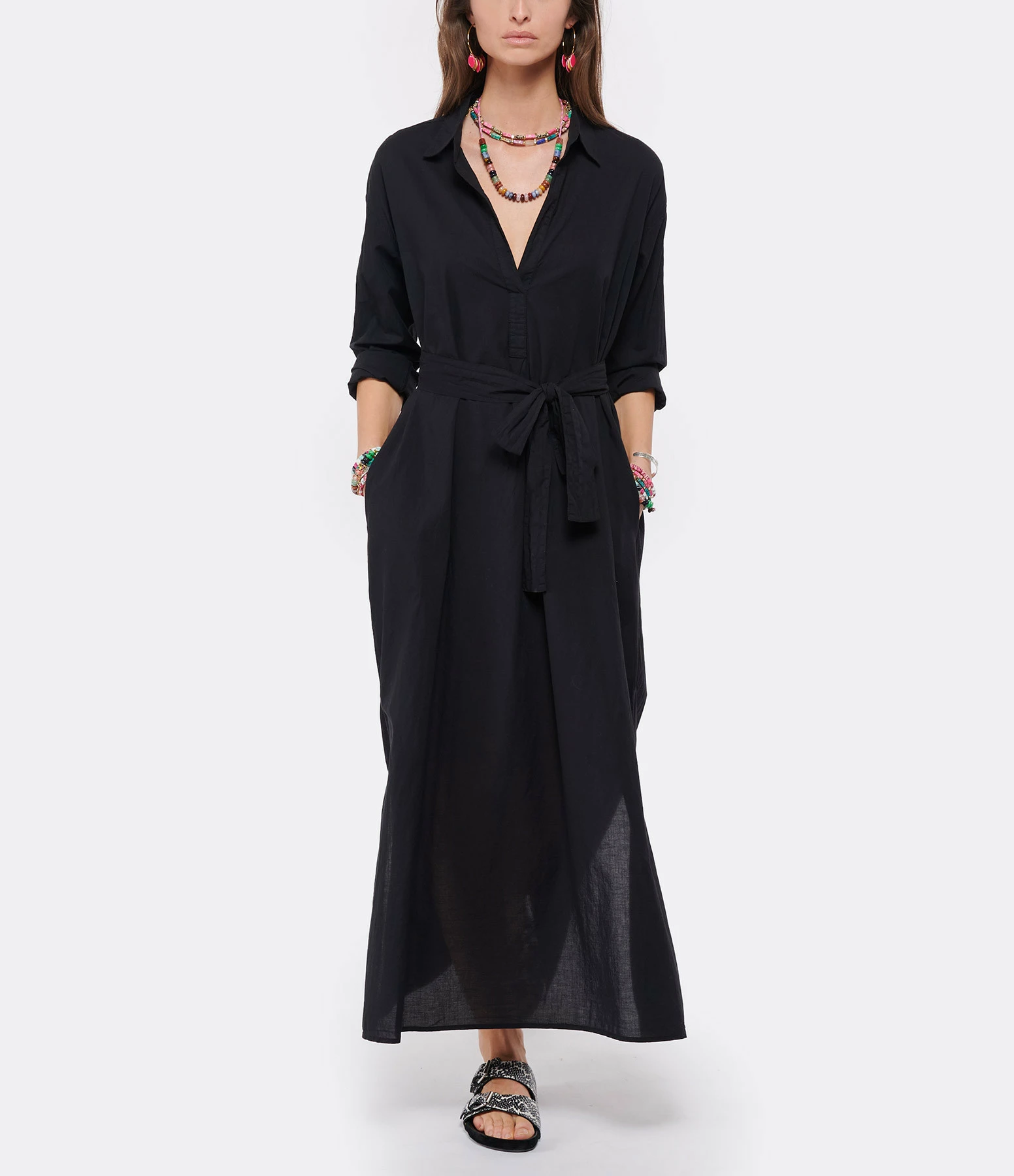 XIRENA Robe Hope Coton Noir 3 XIRENA Robe Hope Coton Noir - Image 3