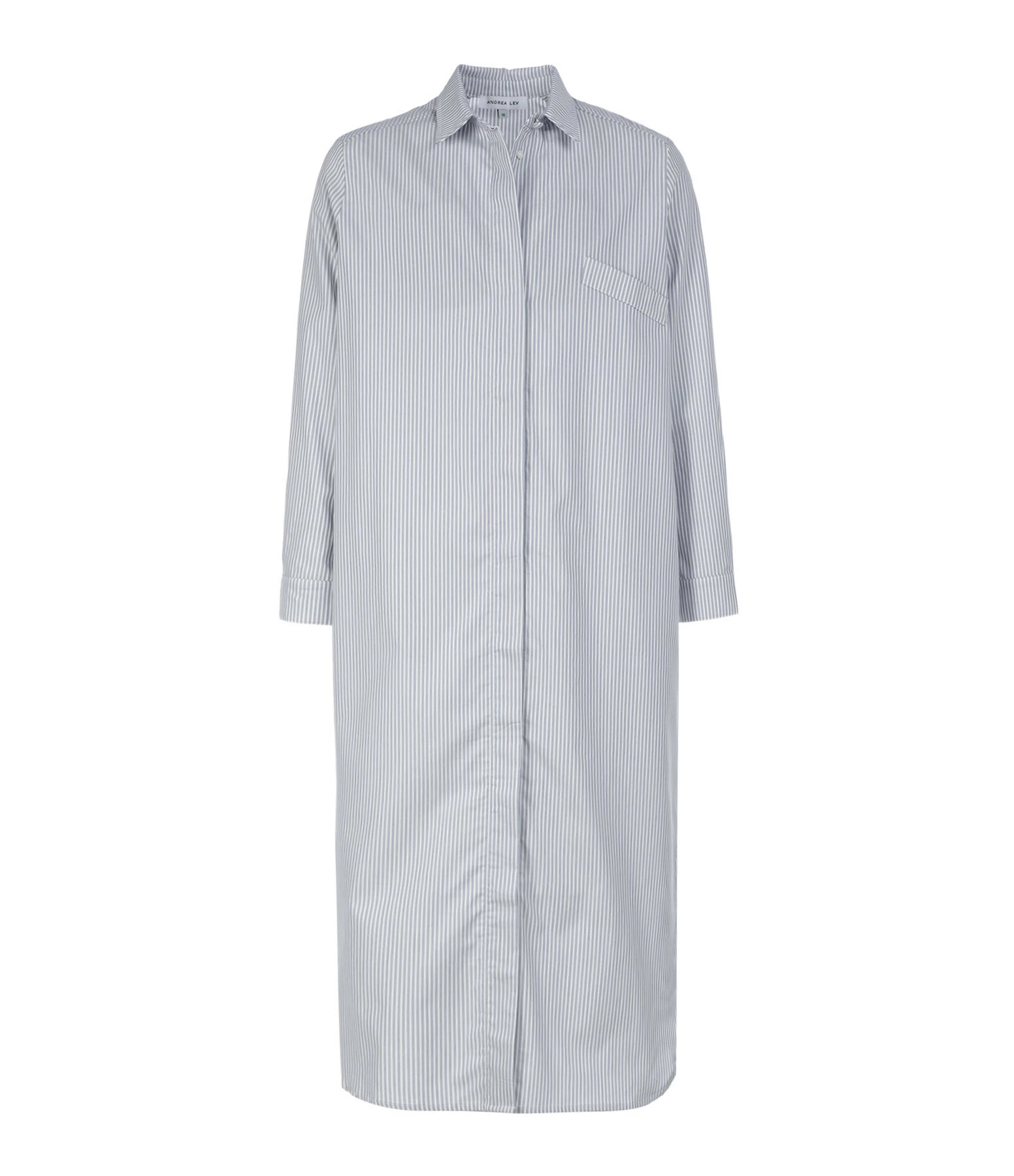 ANDREA LEV Robe Chemise Sienna Rayures Bleu Ciel 1 ANDREA LEV Robe Chemise Sienna Rayures Bleu Ciel