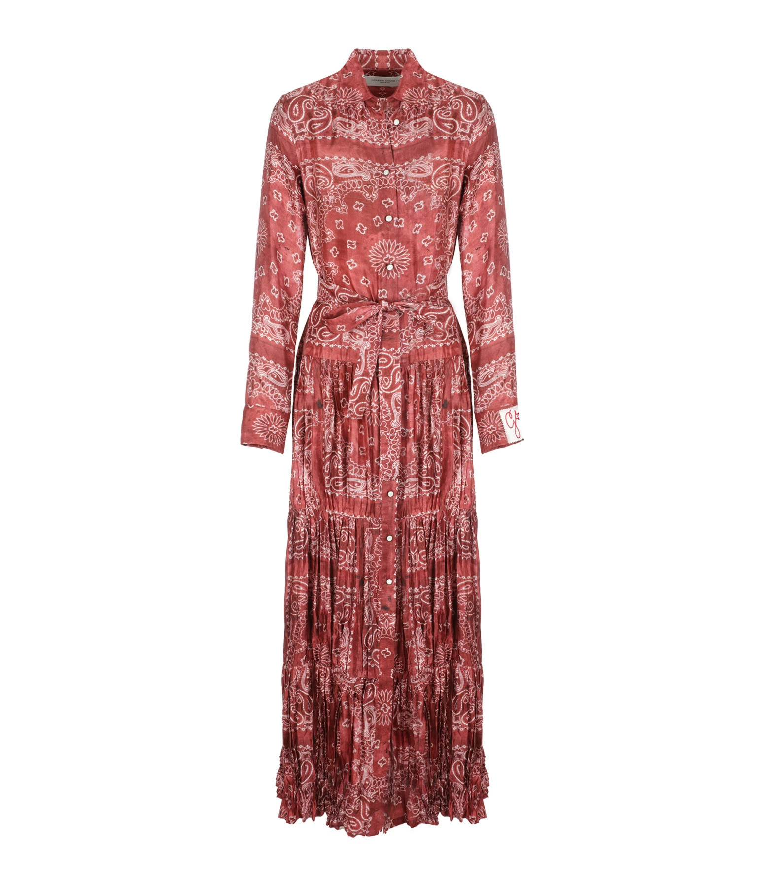GOLDEN GOOSE Robe Chemise Golden Bandana Rouge 1 GOLDEN GOOSE Robe Chemise Golden Bandana Rouge